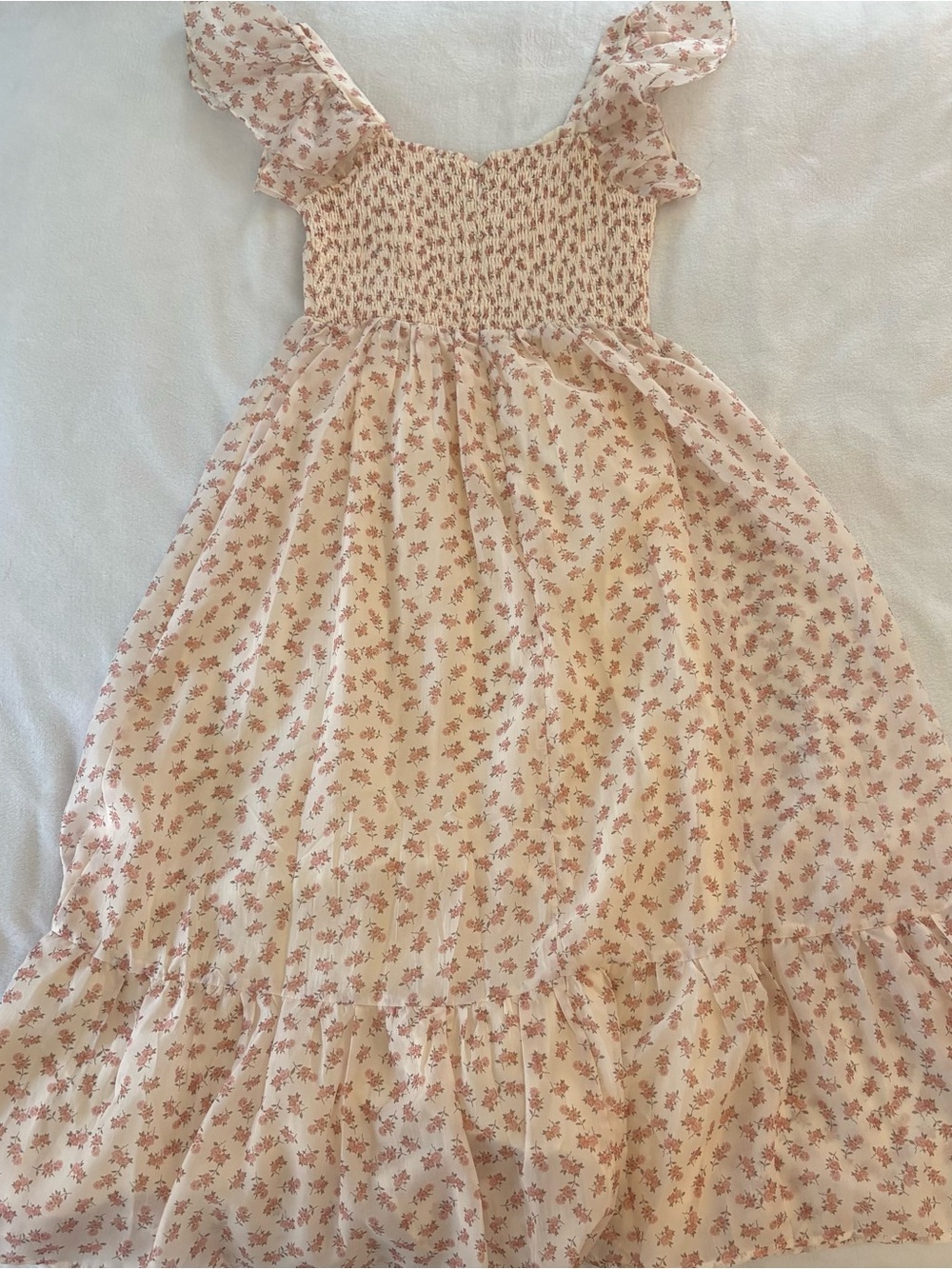 Altar’d State Flutter-Sleeve Floral Midi Dress - Picture 4 of 7
